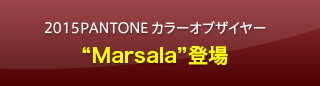 2015 PANTONE　カラーオブザイヤー マルサラ発売！